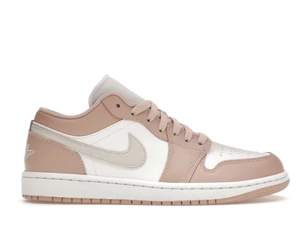 Женские кроссовки Jordan 1 Low Particle Beige, бежевые