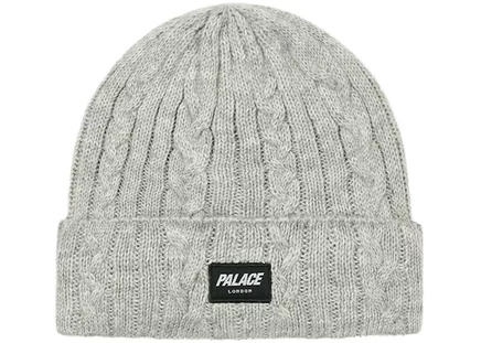 Мужская шапка Palace P Link, серый меланж