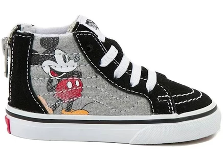 Детские высокие кеды Vans Sk8-Hi Disney Mickey Mouse, черные