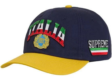 Унисекс кепка Supreme Italia 6-Panel, темно-синяя