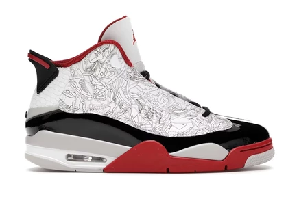 Мужские кроссовки Jordan Dub Zero, бело-красные