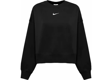 Женский свитшот Nike Phoenix Fleece оверсайз, черный/молочный
