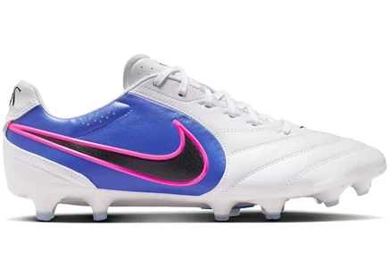 Мужские бутсы Nike Tiempo Ligera Pro FG, бело-сине-розовые