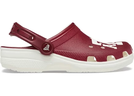 Мужские сабо crocs classic clog texas a&m aggies, белые