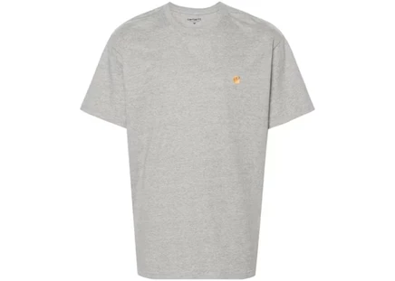 Мужская футболка Carhartt Chase, серый меланж/золотистая
