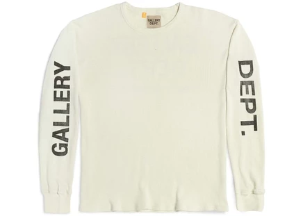 Футболка с длинным рукавом Gallery Dept. Thermal, кремовая