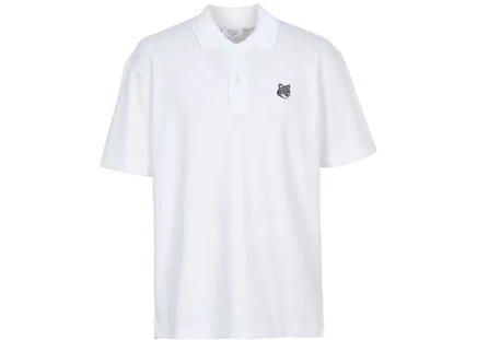 Мужская футболка Maison Kitsune Fox Head Collar, белая