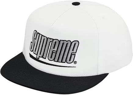 Унисекс 5-панельная кепка Supreme Underline, белая