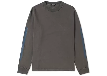 Мужская футболка Yeezy Season 6 Calabasas с длинным рукавом, индиго