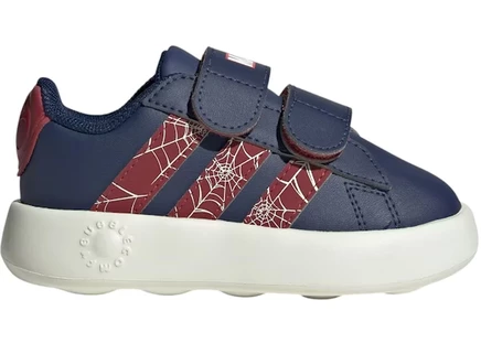 Детские кроссовки adidas grand court spider-man, темно-синие