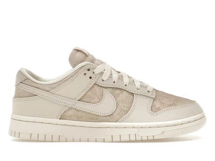 Женские кеды Nike Dunk Low Lace коричневые/молочные/жемчужные