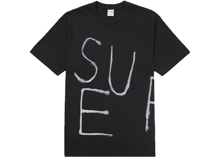 Мужская футболка Supreme Painted Tee SS25, черная