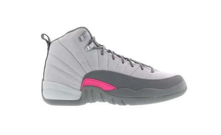 Детские кроссовки Jordan 12 Retro, серо-розовые