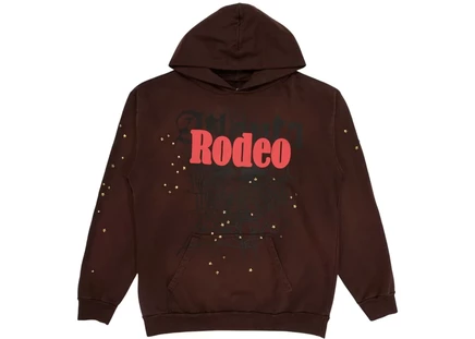 Travis Scott Cactus Jack x Sp5der Days Before Rodeo Hoodie Black brown