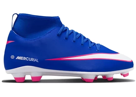 Детские футбольные бутсы Nike Mercurial Superfly 10 Club MG, сине-белые