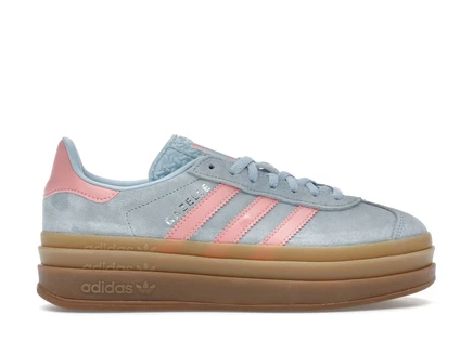 Детские кроссовки Adidas Gazelle Bold JI3384, голубой/розовый/серебристый
