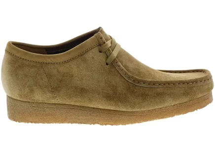 Мужские ботинки clarks originals wallabee, коричневые