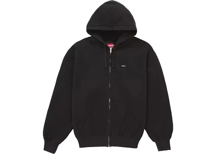 Мужское худи Supreme Small Box Zip Up, черное