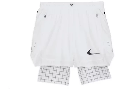 Мужские шорты Off-White x Nike Grid, белые