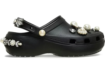 Женские сабо Crocs Classic Platform Simone Rocha, черные