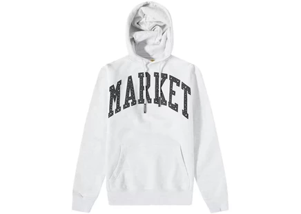 Мужское худи Market Arc Puff, пепельно-серое