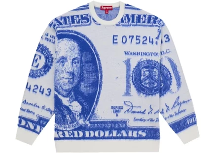 Мужской свитер Supreme Money, белый