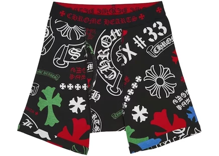 Мужские трусы Chrome Hearts Classic, черные/разноцветные