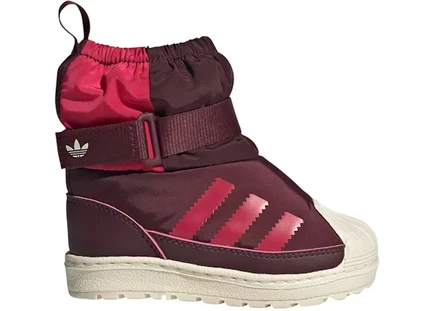 Детские кроссовки Adidas Superstar 360 Boot, бордовые/белые