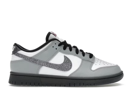 Женские кроссовки Nike Dunk Low LX Glitter, бело-серые