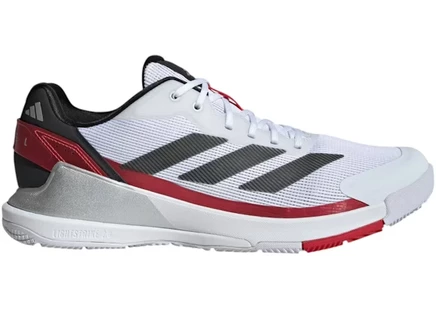 Мужские кроссовки Adidas Crazyquick Padel, бело-черно-красные