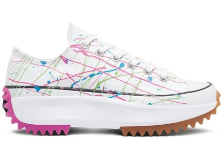 Женские кроссовки Converse Run Star Hike Ox Paint Splatter, белые