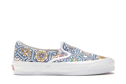 Мужские слипоны Vans Slip-On Kith Moroccan Tile, синие