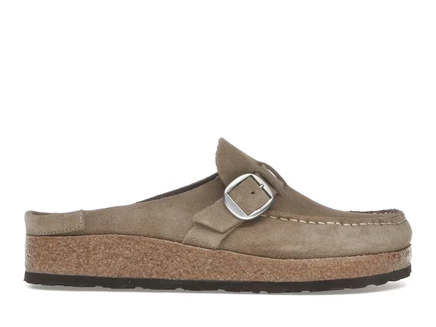 Мужские туфли Birkenstock Buckley замшевые, серо-бежевые
