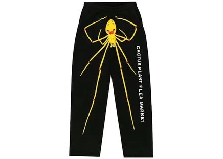 Мужские штаны cactus plant flea market smiley spider, черные