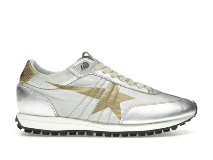 Женские кроссовки Golden Goose Marathon, серебристо-золотые