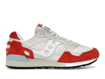 Мужские кроссовки Saucony Shadow 5000, бело-кремово-красные