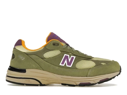 Мужские кроссовки New Balance 993 MiUSA, оливковые/жёлтые