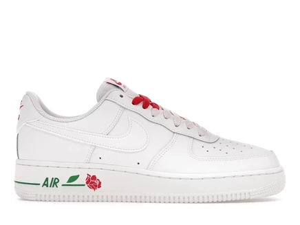 Nike Air Force 1 Low Rose White (Women's) white/white/sport red/pine green