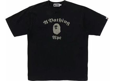 Мужская футболка Bape Overdye Relaxed Fit, черная