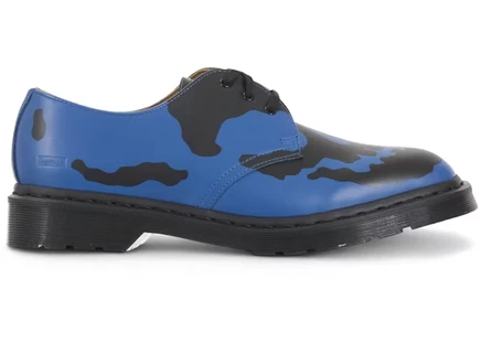 Мужские туфли Dr. Martens 1461 3-Eye Supreme Skull, синие/черные