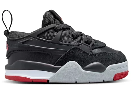 Детские кроссовки Jordan 4 RM Black Cement, черно-серые