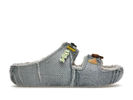 Унисекс сандалии Crocs Classic Cozzzy SZA с меховой подкладкой, джинсовые
