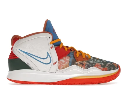 Кроссовки Nike Kyrie Infinity KD, белые/красные/золотые/голубые