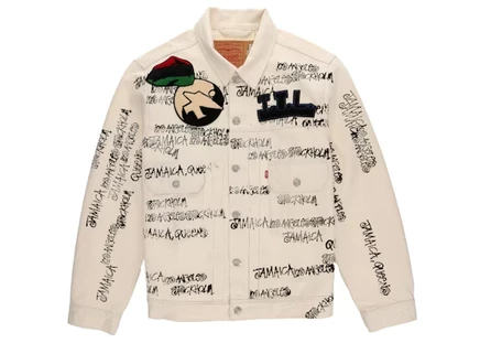 Мужская джинсовая куртка Stussy TTL, белая
