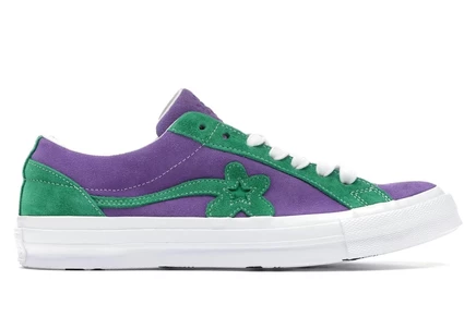 Мужские кеды Converse One Star, пурпурно-зеленые