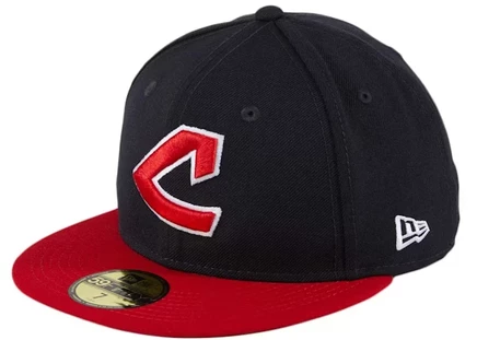 Мужская кепка New Era Cleveland Indians 59FIFTY, синяя/красная