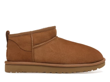 Женские ботинки Ugg Classic Ultra Mini, каштановые