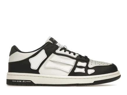 Мужские кроссовки amiri skel top low, черно-белые