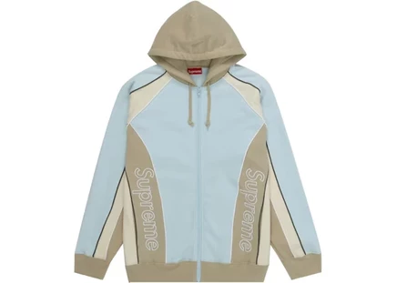 Мужская худи Supreme Track Paneled, бледно-голубая