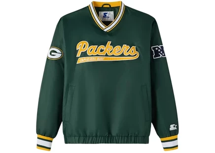 Мужская куртка-пуловер OVO x NFL Green Bay Packers, зеленая
